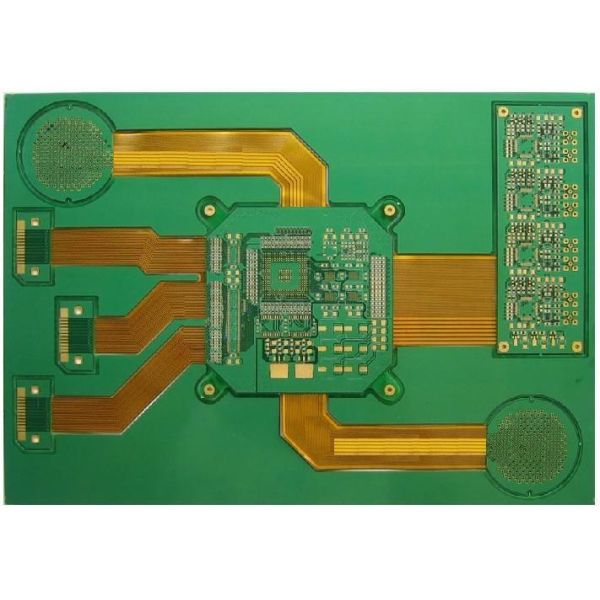 Rigid Flex Circuit Board 8- Layer With 0.3mm / 1.6mm Thickness Green Solder Mask