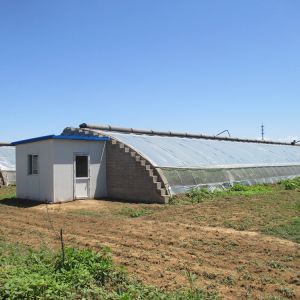 China Steel Frame Solar Passive Greenhouse With Automatic Irrigation System on sale