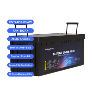 Submarine 12V 300AH LiFePO4 Lithium Ion Battery For Camping RV Motorhome