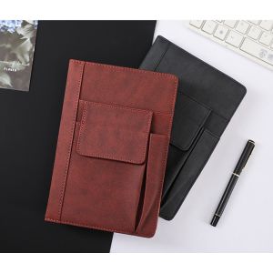 Printed Style Custom A5 Pu Leather Office Journal with Pen Holder and Phone