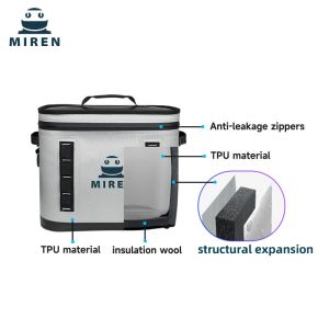 Hot Market Customisable 30can Large Capacity Soft Cooler Bag With Leak-Proof