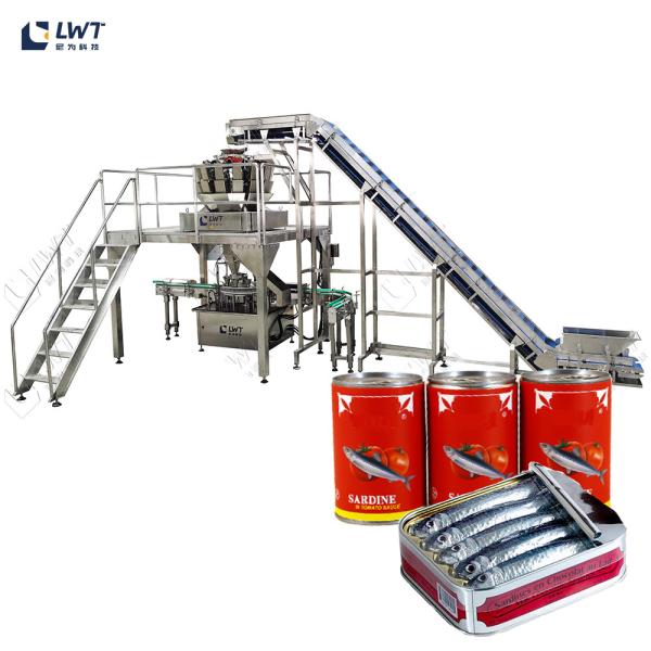 Quality Sardine Canning Multi Head Scale Automated Multihead Weigher Filling Packing Machine wholesale
