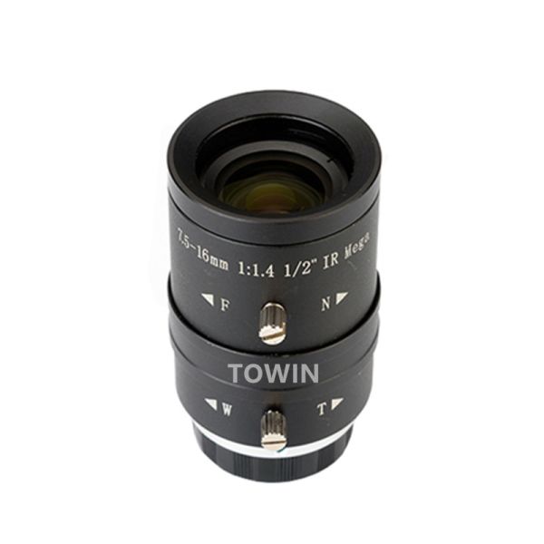 CS075161214M3，1/2″ 7.5-16mm Manual Iris F1.4 3MP CS mount IR corrected CCTV lens