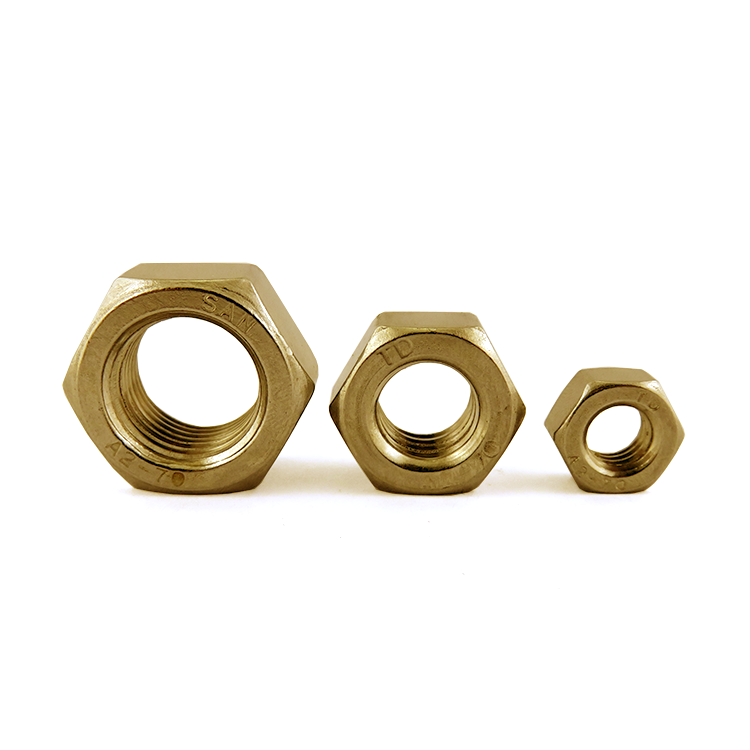 Metric Thread M10 Copper Hex Nut High Precision Hex Nut For Heavy Industry