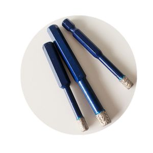 10x65x10mm Diamond Core Drill Bit Dry For Ceramic Granite Tile Porcelain Marble