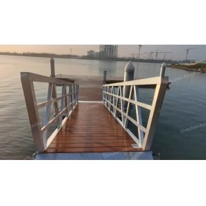 Marine Aluminum Alloy Floating Pontoon Platforms Finger Floating Dock Pile Guide