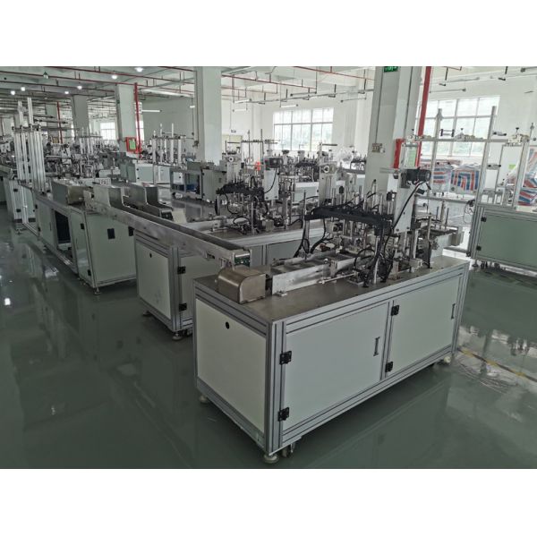 Quality High Capacity Cupped Face Mask Machine Low Failure Rate With Two Output Line wholesale
