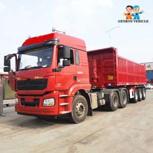 China 3 Axles 50T Heavy Duty Dump Semi Trailer Transport Stones Or Stands on sale