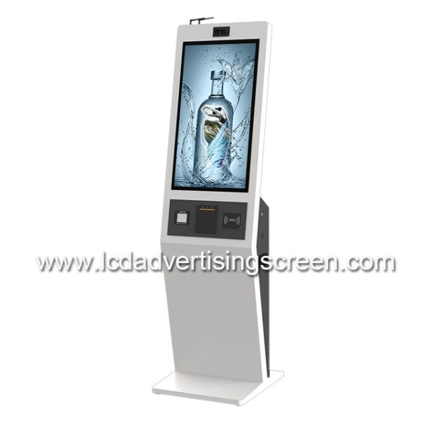 Quality Floor Standing 27" Multi Touch FHD LCD Payment Kiosk Machine With Camera wholesale