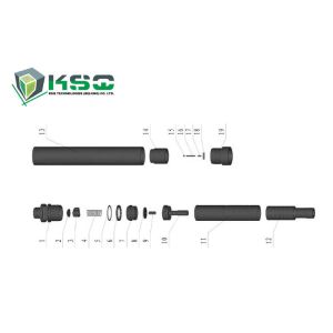 DTH80 DTH Drilling Tools , Tungsten carbide rock drill tools