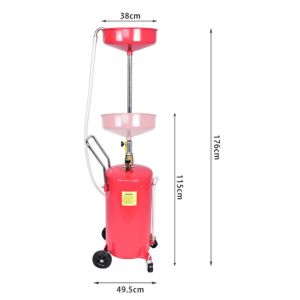 Air Operated Adjustable 18 Gal Waste Oil Drainer Extractor