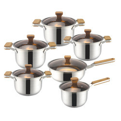 Amazon TOP Seller 12 PCS Cooking Pot Set Non Stick Sauce Pan Milk Pot Frying Pan