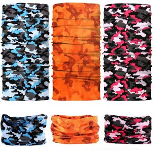 Anti Dust Mesh Multi Color Camo Seamless Tube Scarf