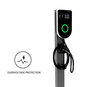 China OEM Portable 30 Amp EV Charger Level 2 Pole Mount on sale
