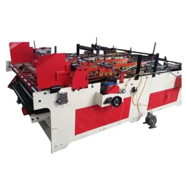 Semi Automatic Driven Type Gluing Machine Carton Folder Gluer Machine Customized