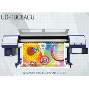 High Speed Galaxy Eco Solvent Printers Doule 4 Color Aluminum Platform 18C8ACU