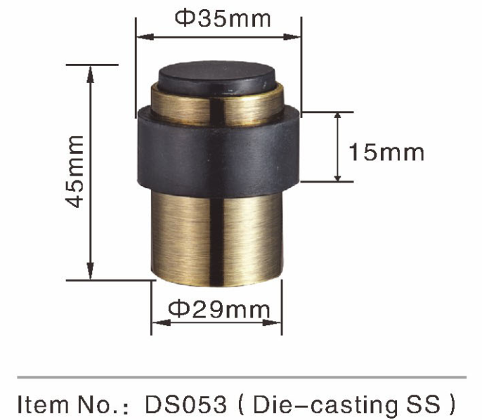 Dome Type Interior Door Stops Solid Stainless Steel Wall Mounted Door Stop