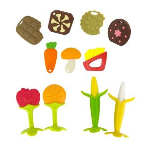 Cheap Soft Natural BPA Free Natural Rubber Teether , Small Baby Teethers For Infant for sale