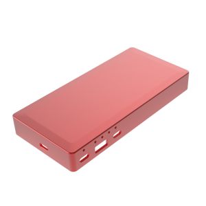 Customized Square Infinite Charger Shell Surface Anode And CNC Milling Aluminium