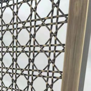 Square Hole Shape Decorative Wire Mesh Grilles Eco Friendly 30m