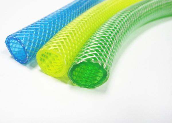 Quality Food Grade Flexible Clear PVC Braided Hose , Braided Water Hose Cold Resistant wholesale