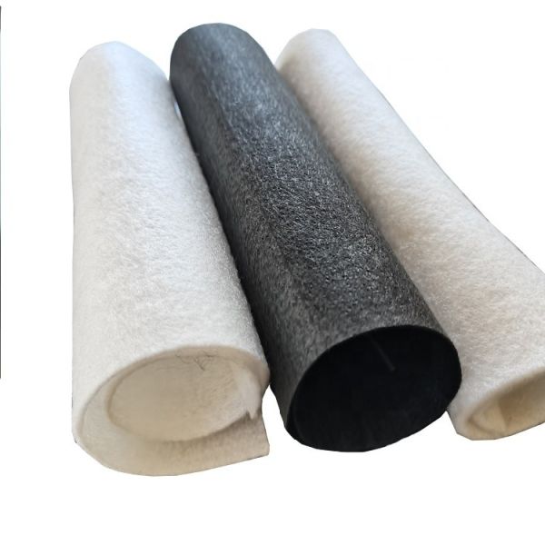 Quality Non-Woven Geotextile Type Black Polypropylene/Polyester PP Pet Needle Punched Textile wholesale
