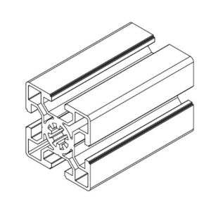 8 - 5050 V Slot Extrusion Aluminum Profiles For Guide Rails