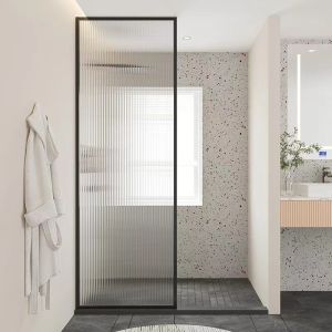 Fixed Walk In Shower Glass Partition , 8mm Frameless Glass Shower Screens