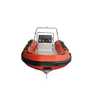 Cheap 14.1ft Military Pvc Fiberglass Rigid Hulled Inflatable Boat 430cm Length for sale