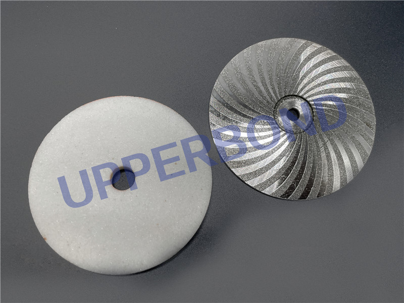 70mm Sliver Steel / Alloy Sharpening Wheel Stone For Cigarette Machine