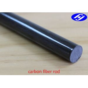Round Rod Carbon Composite Material , Matte / Glossy Pultrusion CFRP Carbon
