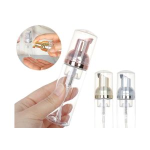 Mini Reusable Foaming Soap Dispenser 50ml Shampoo Foam Bottles Matte Nude Pink