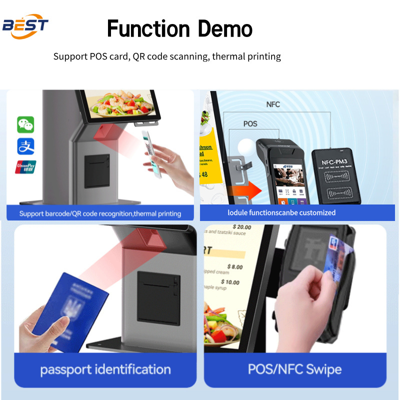 Stylish Interactive Touch Screen Vending Machine with 8GB DDR3 Ram and 178°/178°