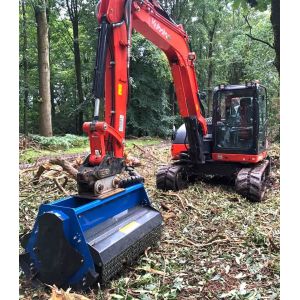 New Orange/Black Excavator Flail Mower with Mechanical Power Source