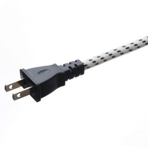 Standard Grounding Power Cord Extension Cord Plug for Electric Iron Kettle 2 Pin