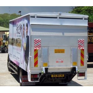 Silver Aluminum Large Plate Car Tailgate Lifting Equipment Hydraulic System