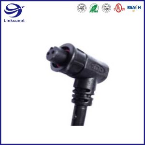 Mini IP68 Black Waterproof Connector For Wireless Communication