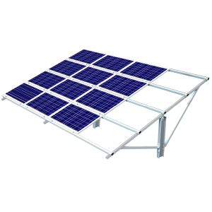 Adjustable Aluminum Solar Panel Mounting System , Ground Mount Solar Racking