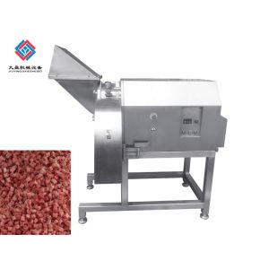 High Efficient Chicken Frozen Meat Dicer Machine Frequency Inverter Control