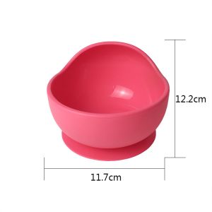 Customized Strawberry Shape Silicone Sippy Cup Baby Feeding Set