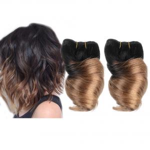China Brazilian Spring Curl Hair Weaves 3pcs/Lot 100g/pc 100% Human Hair Weft T1B/27 on sale