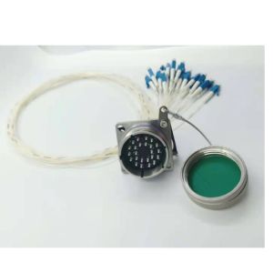 24 pin cable connector SC optical fiber underwater plug electrical socket