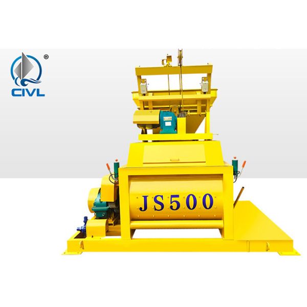Quality JS Compulsory Concrete Mixer On Site / Small Double Shaft Concrete Mixing Plant  / JS500 Mixer wholesale