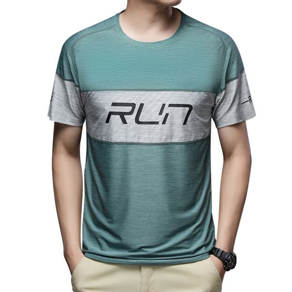 Summer Thin Personality Running Breathable Jacket Camo Square Ice Silk T Shirt