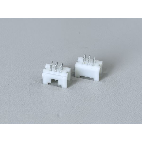 2.00mm Pitch Dual-Row Right-Angle Pin Header Connector | 2×3P 6 PIN PCB Electronic Signal Connector for Automotive, Server & Power Applications