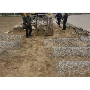 Galvanized Gabion Baskets 60x80mm Mesh 1m-6m Length for Soil Protection