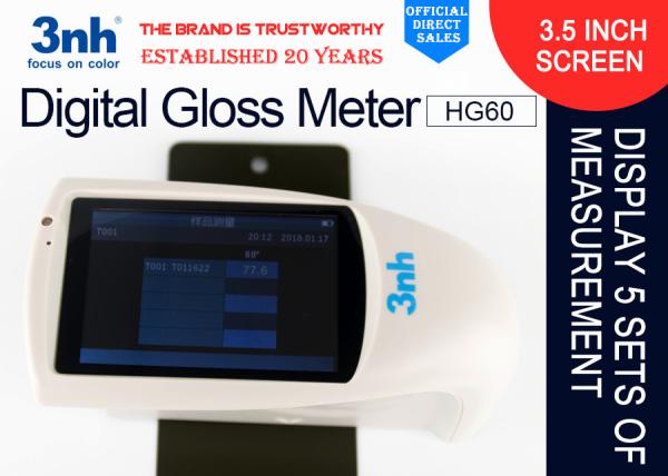 Quality Economic USB Cable Digital Gloss Meter HG60 Under CIE C Light Source For Skin texture surface Gloss Test wholesale