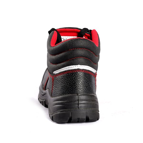 Unisex Steel Toe Safety Shoes with Genuine Leather and Breathable Mesh Lining Work Boots