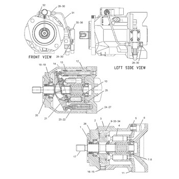 Quality 1555110 CA1555110 155-5110 For CAT 416C 428C Backhoe Loader Hydraulic Main Pump Piston Pump PUMP ASSY PUMP GP-PISTON Aftermarket High quality Original wholesale