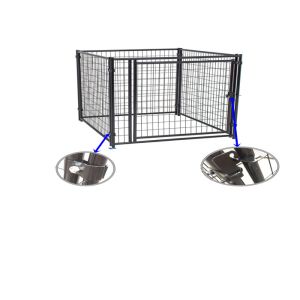 Heavy Duty Fully Enclosed Dog Kennel , Large Outdoor Dog Run Multi Purpose